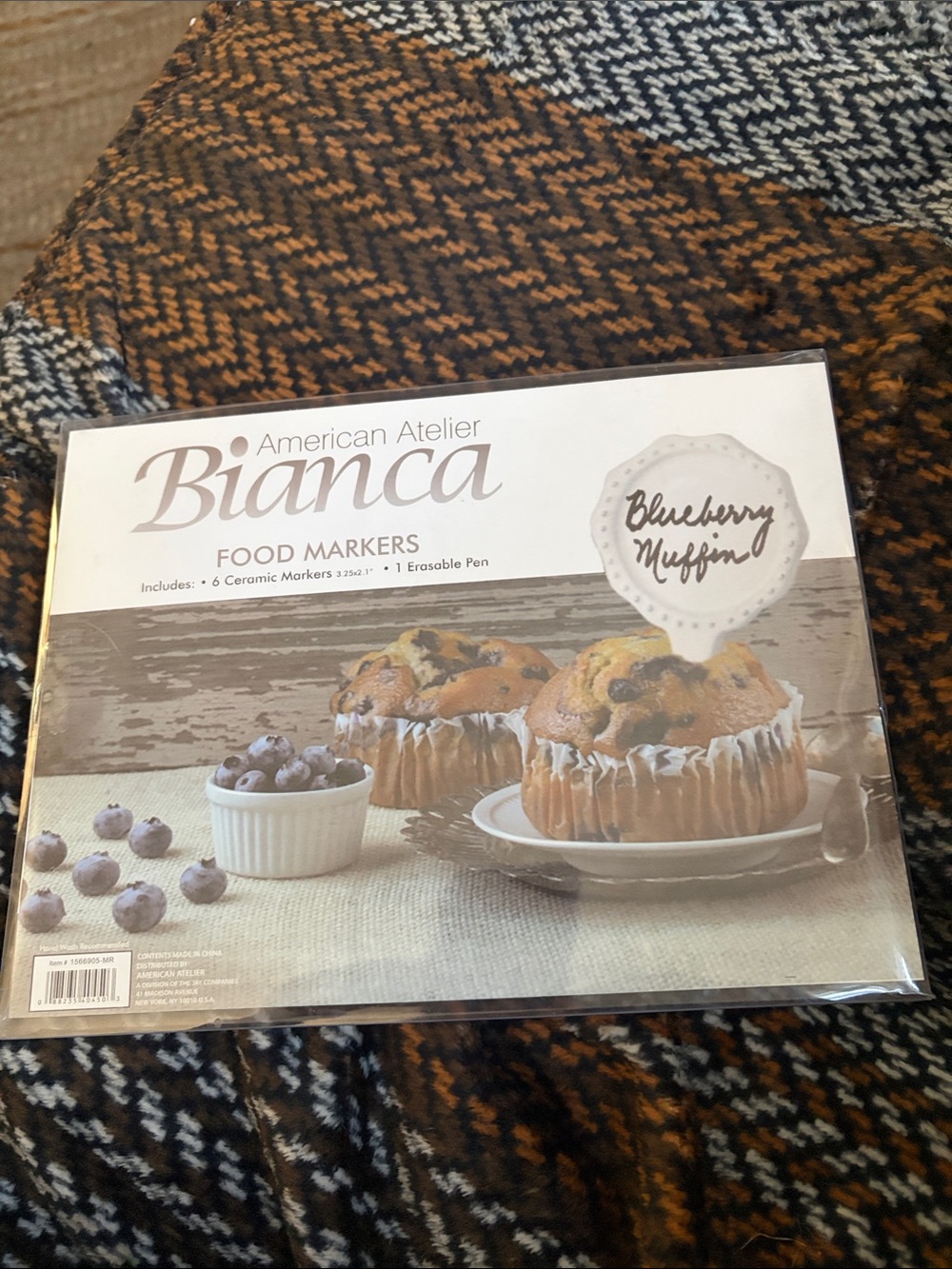 American Atelier Bianca Food Markers - white Ceramic Set never been used